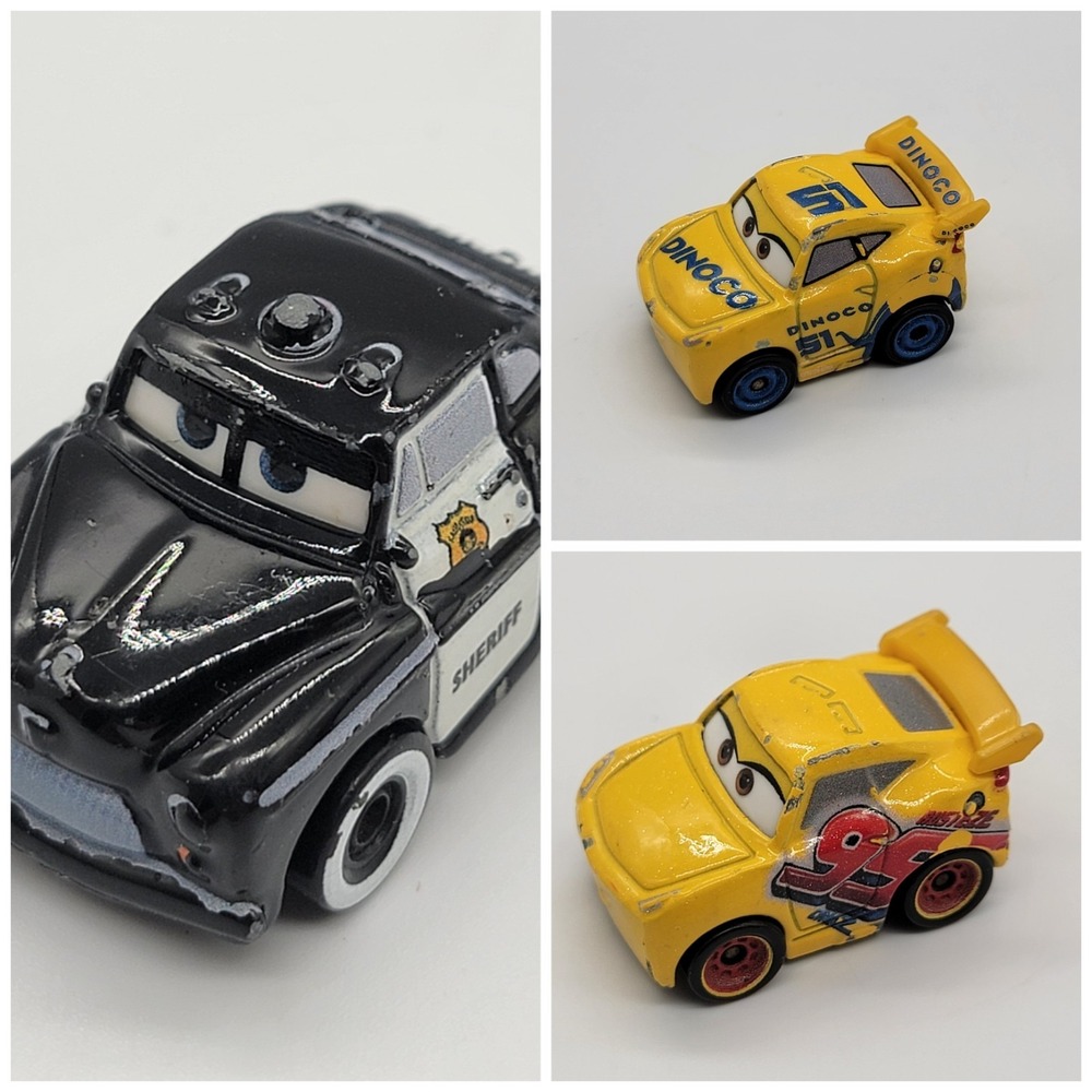 Disney 2016 Pixar Diecast Cars Mini Racers 3pc